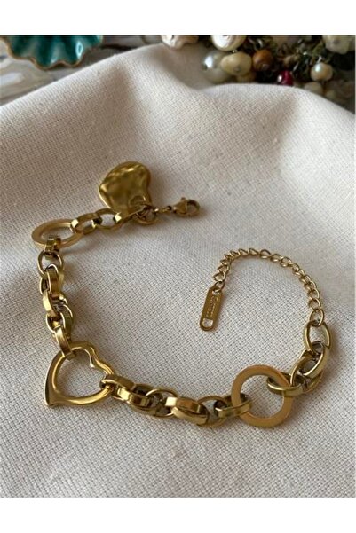 staınless steel Çelik 316L Kalp Charm Bileklik