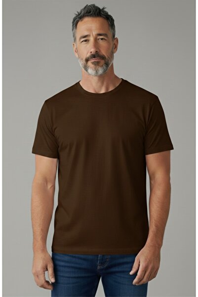 Geco Ανδρικό/Unisex 100% βαμβακερό μπλουζάκι με χοντρή υφή, βασική κανονική ε...