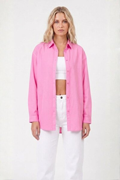 Betimoda Γυναικείο πουκάμισο από βαμβακερό μείγμα τερικότον, μακρυμάνικο, βασ...