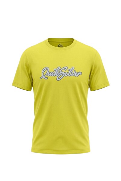 Quiksilver Ανδρικό κίτρινο μπλουζάκι Malibu Eqyzt08326-gem0
