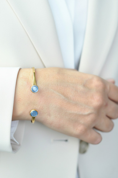 Design by Kadir Kadir Jewellery 22 Ayar Altın Kaplama El İşçiliği Zirkon Taşl...