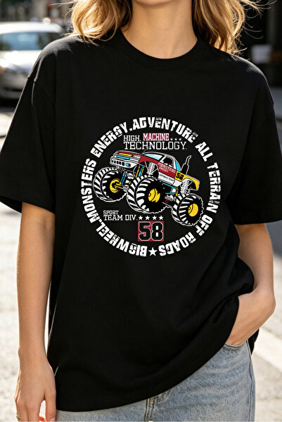 Fleck Women's T-Shirt: Monster Truck Adventure High Tech Off Road Racing Spor...