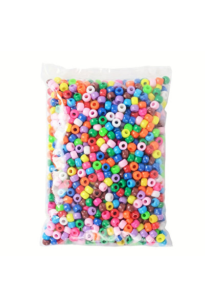 Choice1 1000pcs 500/1000pcs Pony Candy Colorful Plastic Beads For Jewelry Mak...