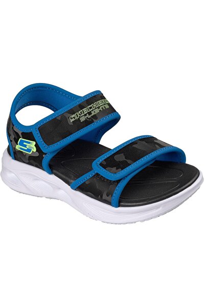 SKECHERS Σανδάλια Sola Glow - Καμουφλάζ Φωτεινό, Μπλε, Παιδικά