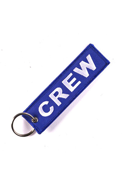 Choice3 Blue Crew Keychain for Aviation Keychains Luggage Tag Embroidery Crew...