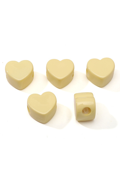 Choice Heart7 1pc 1/5Pcs Acrylic Large Hole Beads Star/Flower/Heart Beads Jew...
