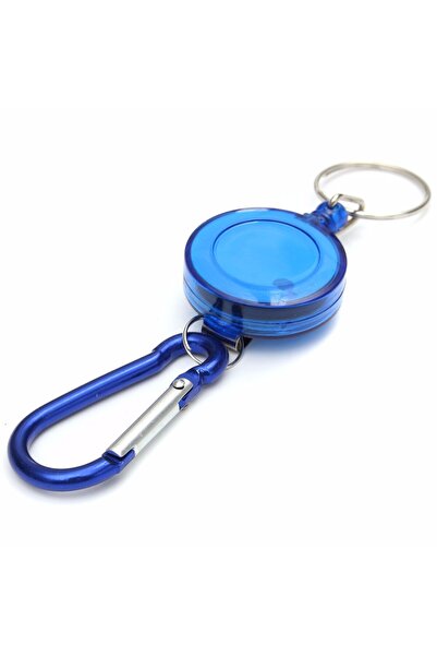 Choice blue Retractable Key Chain, Key Chain Reel, Heavy Duty Retractable Nyl...