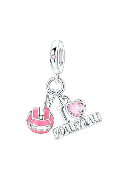 Choice6 KTC2074-8 925 Sterling Silver Charms Beads Sport Basketball Football ...