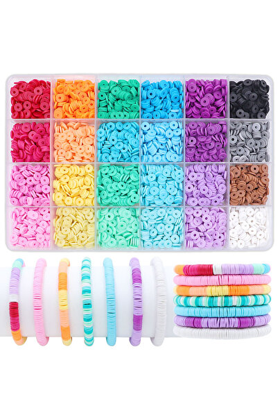 Choice1 1-ZZ141 DIY Clay Beads Bracelet Making Kit, Ocean style Vacation turq...