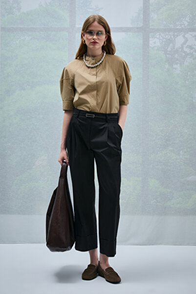 Lufian Γυναικείο παντελόνι Clara μαύρο