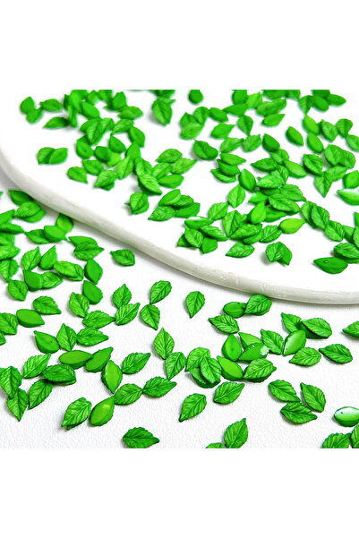 Choice3 A5-50PCS 50PCS Solid Color Minimalist Leaf Resin Nail Art Charms 3D L...