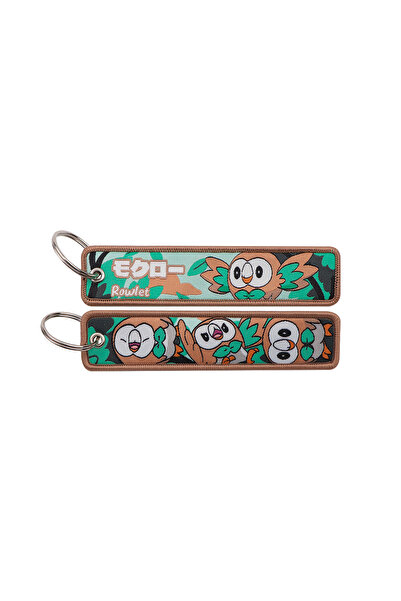 Choice14 12 Cute Anime Game Embroidery Key Fobs Cartoon Monster Key Tags Keyc...