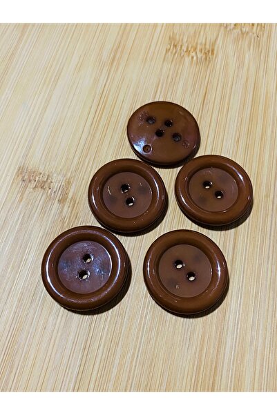 Lorin hobi أزرار معاطف وسترات وكارديجان أكريليك 3 سم 5 قطع CAMEL