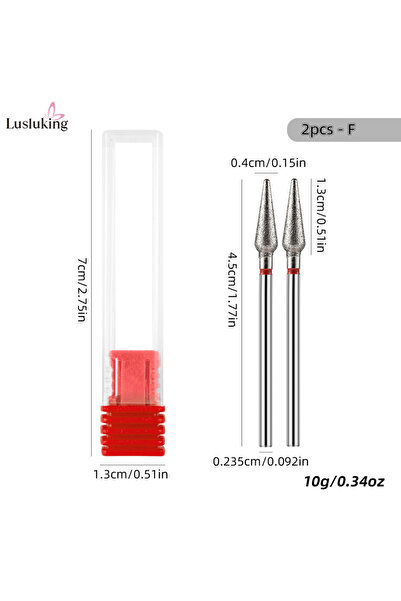 Choice6 2 قطعة/1/2/5 قطع رؤوس ألماسية لتقشير الجلد الميت للباديكير والمانيكير...