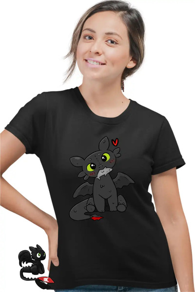 OEM Tricou Femei Toothless Dragon Night Fury How to train your dragon