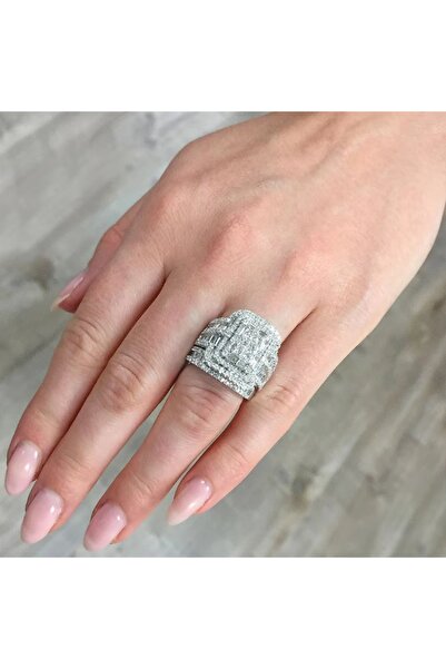 Choice4 M732 6 2pcs/set Luxury Exaggerated Ladies Sparkling Square Zirconia R...