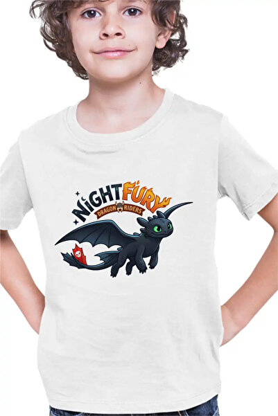 OEM Tricou Copii Baieti Night Fury Toothless How to train your dragon