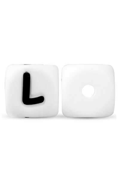 Choice17 10pcs 10mm L Sunrony 10-50pcs 10MM Silicone Square English Alphabet ...