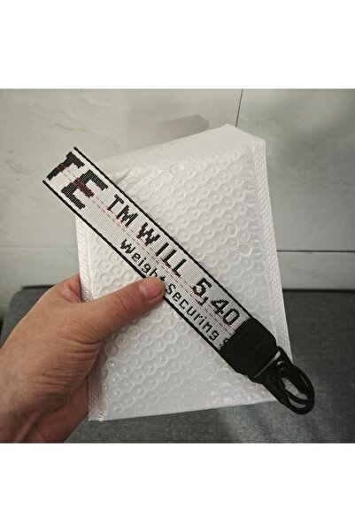 Choice1 WHITE Trendy Punk Street Style Cream White Canvas Wristlet Keychain -...