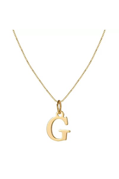 Choice6 قلادة بحرف أولي من A إلى Z طولها 45 سم، طراز J26031108-7، مطلية بالذه...