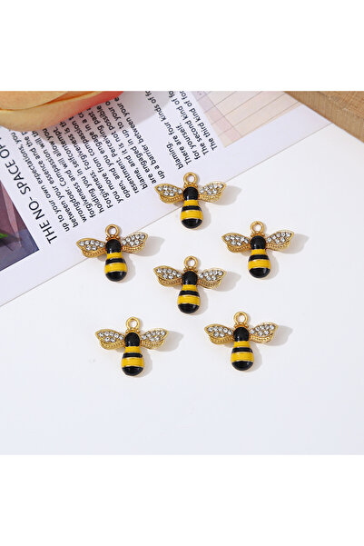 Choice 10pcs Trendy 10pcs Cute Animal Bee Charms Pendants For Jewelry Making ...