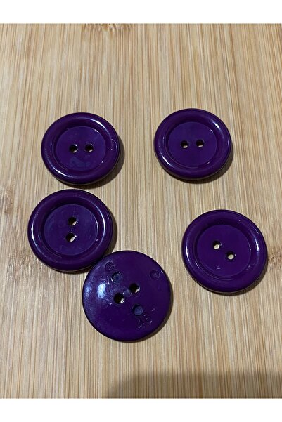 Lorin hobi Coat Coat Cardigan Button 3 cm 5 Pieces Dark Purple