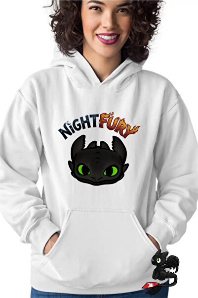 OEM Γυναικείο Φούτερ με κουκούλα Νυχτερινή Οργή Πώς να εκπαιδεύσετε το δράκο σας