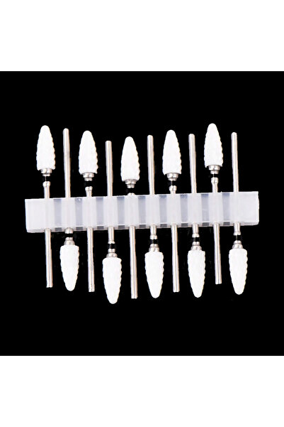 Choice31 TC1-10PCS 10 قطع من رؤوس حفر الأظافر الخزفية مقاس 3/32، احترافية ومت...