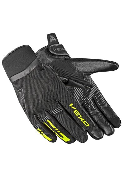 Vexo Aero Plus Yazlık Motosiklet Eidiveni Siyah-Neon Sarı