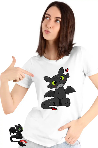 OEM Tricou Femei Toothless Dragon Night Fury How to train your dragon