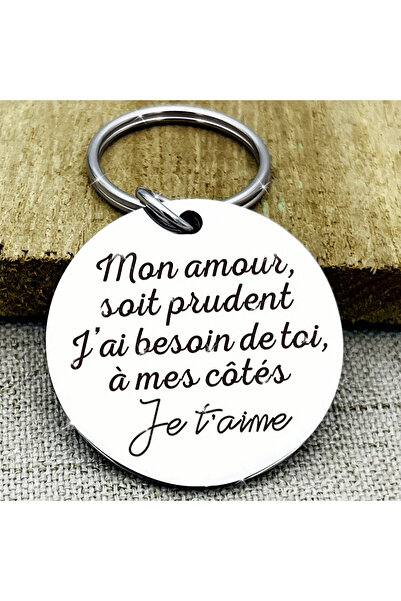 Choice 1pc Drive Safe Keychain. "I Need You Here With Me". Gift for him, boyf...