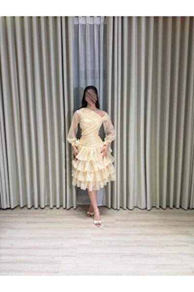 RENATA FASHION فستان بيج للعمر المبتدئ مع بلوزة