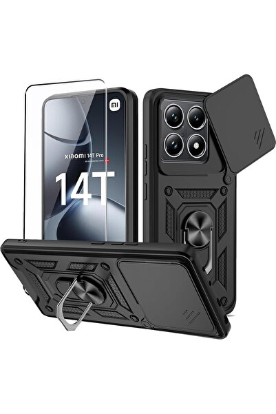 Kipcase Xiaomi Mi 14T & 14T Pro Uyumlu Ekran Koruyuculu Kılıf Sürgülü Kamera ...
