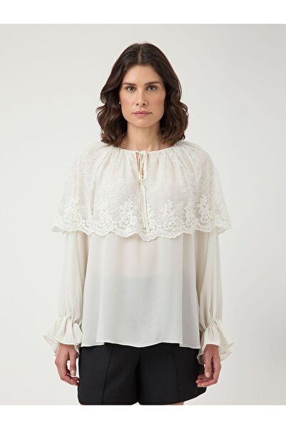 YAS Oberteil YASESTHER SPITZEN CAPE
