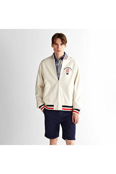 Gant Erkek Krem Regular Fit Hakim Yaka Logolu Ceket