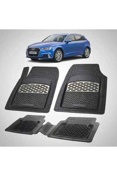 TEAMCAR Συμβατά πατάκια δαπέδου για Audi A3 8V 2012-2020 |   Ασήμι