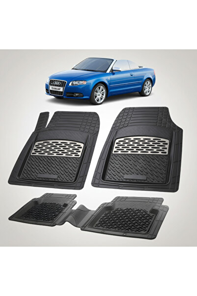 TEAMCAR Πατάκια δαπέδου συμβατά με Audi A4 B7 Cabriolet 2006-2008 |   Ασήμι