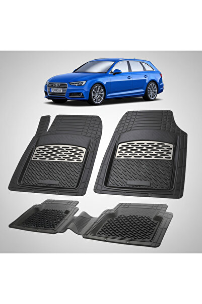 TEAMCAR Πατάκια δαπέδου συμβατά με Audi A4 B9 Avant Break 2016-2024 |   Ασήμι