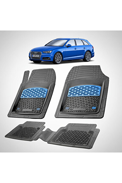 TEAMCAR Πατάκια δαπέδου συμβατά με Audi A4 B9 Avant Break 2016-2024 |   Μπλε