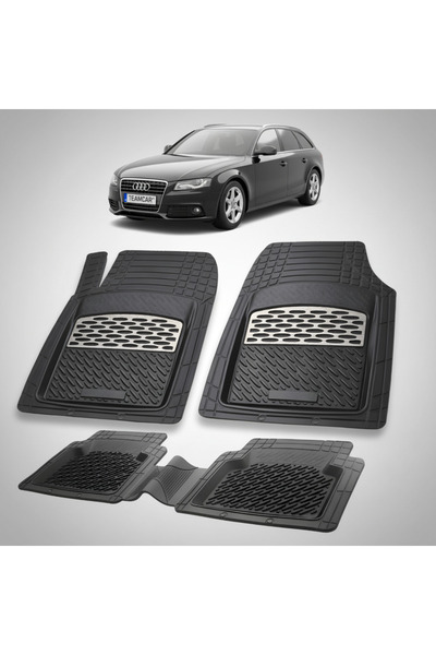 TEAMCAR Πατάκια δαπέδου συμβατά με Audi A4 B8 Avant Break 2008-2015 |   Ασήμι