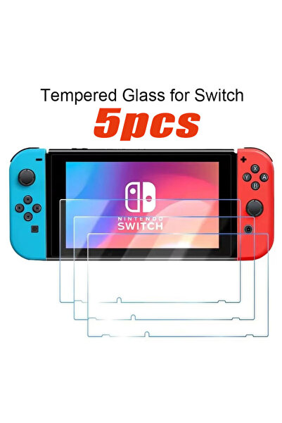 Choice9 5PCS For Switch 1/5PCS Protective Tempered Glass For Nintend Switch L...