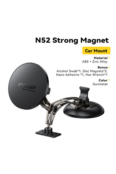 Choice1 ESSAGER Ordinary Style Essager 15W Wireless Charger Car Phone Holder ...