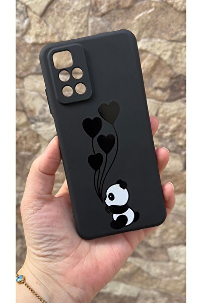 Vip Case Redmi 10 2022 Uyumlu Kalpli Panda Desenli Silikon Darbe Emici Klasik...