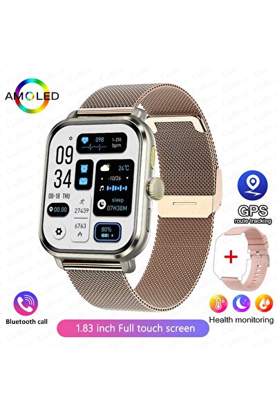 Choice7 rose gold net 2026 New AMOLED Smart Watch Women 1.83 inch Blood Sugar...