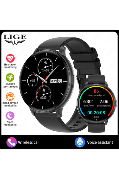 Choice4 LIGE black LIGE 2026 Smart Watch Men Women Bluetooth Call Heart Rate ...