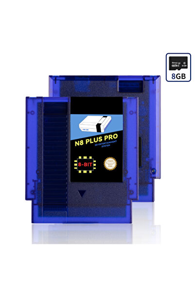 Choice بطاقة ألعاب Blue Shell N8 Plus تحتوي على 1000 لعبة في واحدة، ذاكرة 8 ج...