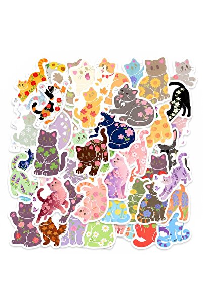 Choice 50Pcs 50Pcs Cartoon Cute Cat Stickers Decals For Laptop Scrapbook Lugg...