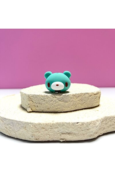 Choice1 non-luminous green Luminous Kawaii Bear Data Cable Protector Anti Bre...