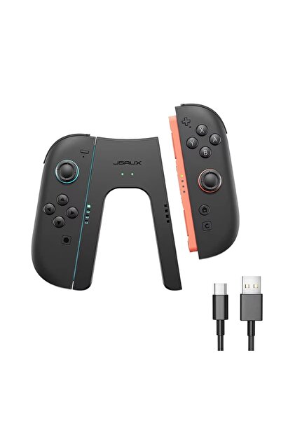 Choice1 مقبض شحن Jsaux متوافق مع وحدات التحكم Joycon في نينتندو سويتش 2 مع خا...