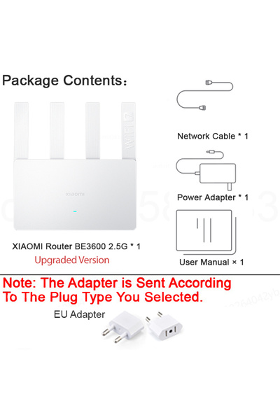 Choice1 XIAOMI EU Plug Upgraded version Router BE3600 2.5G，2.5G High - end Ne...